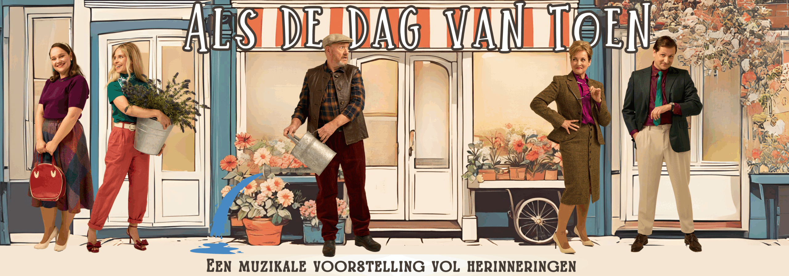 De eerste dementievriendelijke voorstelling van Nederland Als de dag van Toen in het theater met Anne-Mieke Ruyten uit Woeste Grond en Henk Poort, David van den Tempel